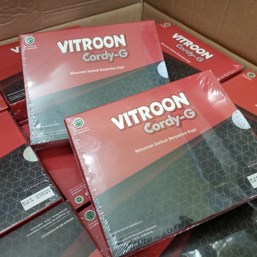 

Cordy-G Vitroon Original 100% - Minuman Serbuk Berperisa Kopi | Kopi Stamina Pria Vitroon Cordy-G