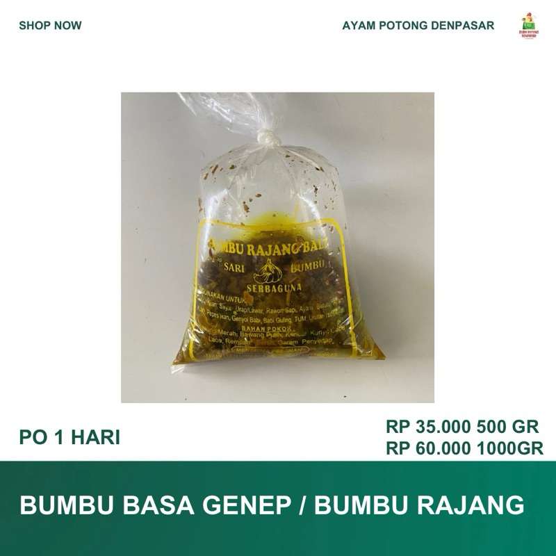 

bumbu rajang//bumbu base genep bali 500gr 1000gr