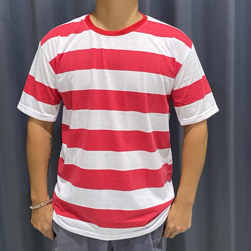 ✔️READY Kaos Sakera Baju Madura Lorek Dewasa Lengan Pendek / Atasan Sakera Loreng Pendek