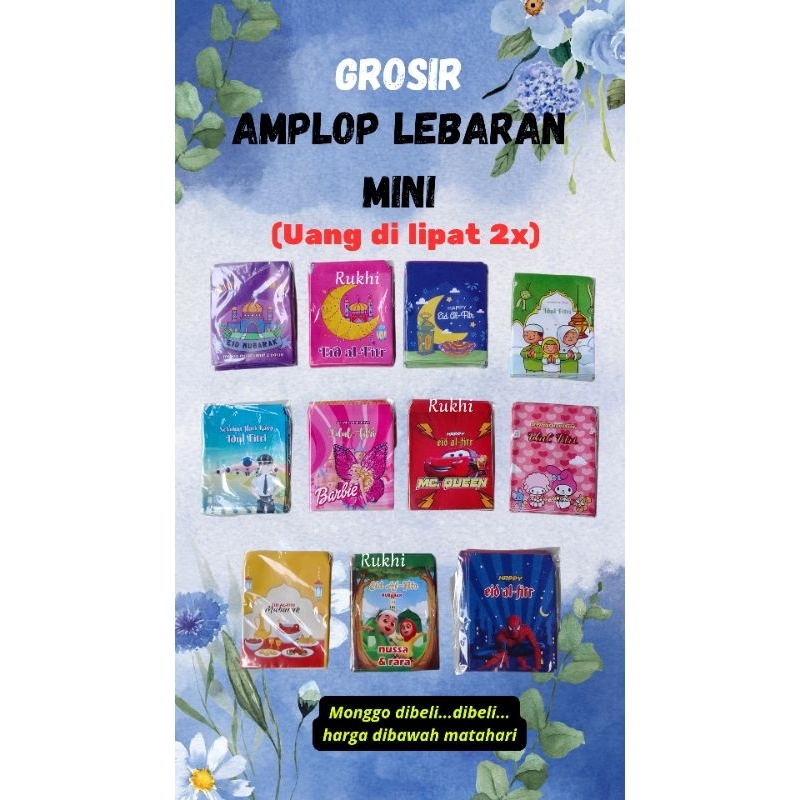 

Amplop mini motif campur isi 10 pcs