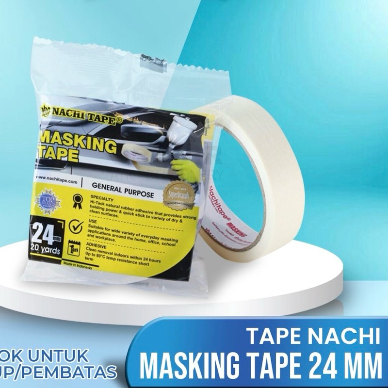 

MASKING TAPE NACHI 24mm/ ISOLASI PUTIH