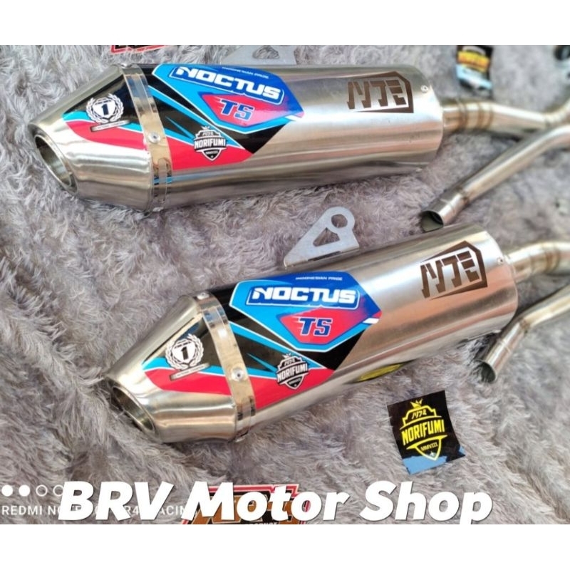 knalpot racing wr155 Honda crf150L klx150 selencer besar panjang stailes sambung 1 di jamin suara jo
