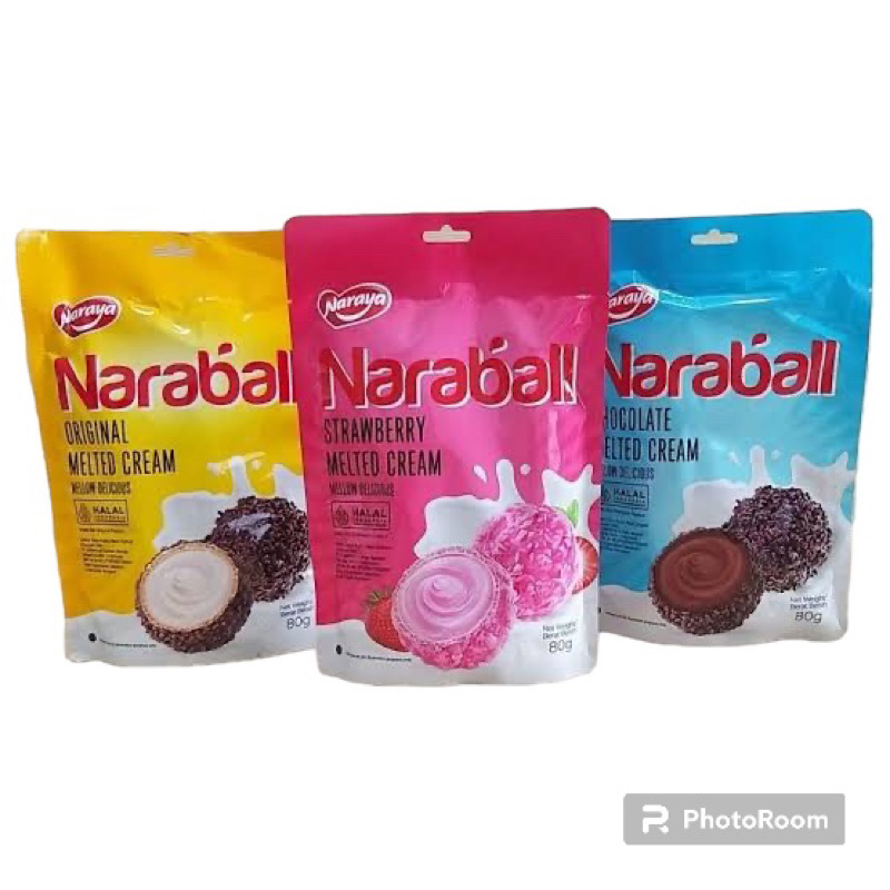 

Naraya Naraball 80g Original Coklat Strawberry narabal kecil