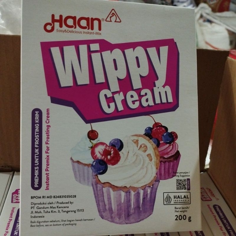 

HAAN WIPPY CREAM TEPUNG KRIM INSTANT BUBUK CREAM PREMIX