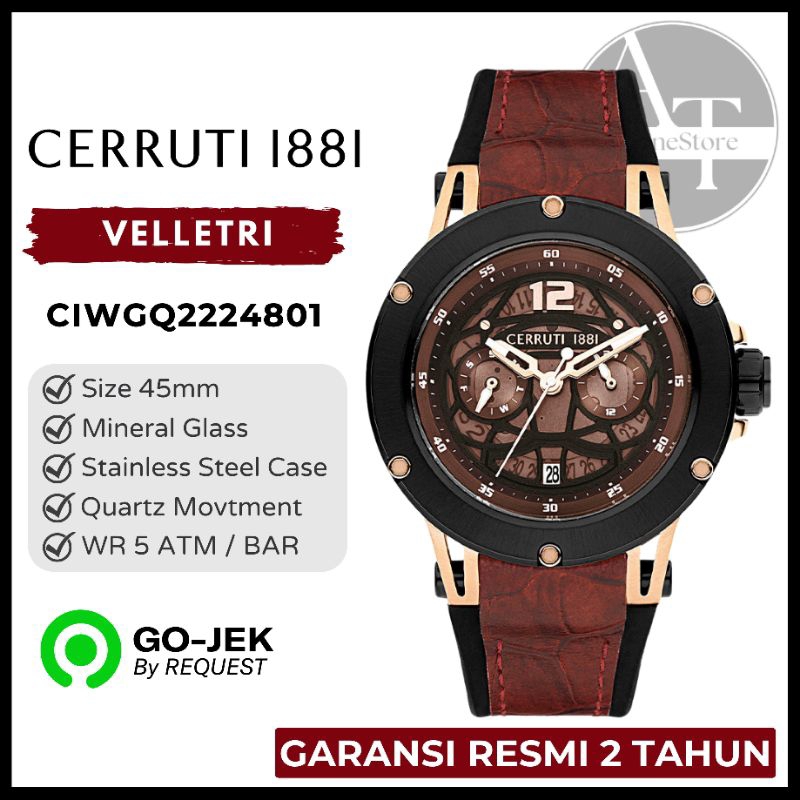 Jam Tangan Pria Cerruti 1881 Velletri CIWGQ2224801 ORIGINAL Resmi