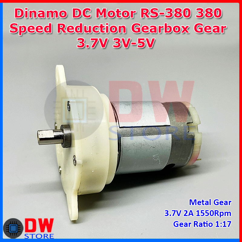 Dinamo DC Motor RS380 380 Speed Reduction Gearbox Gear Box Planetary