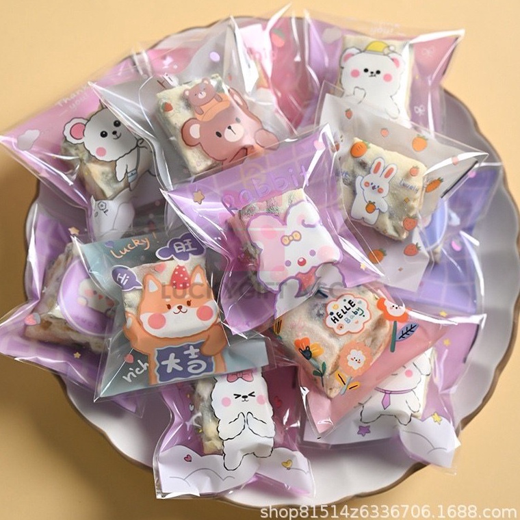 Super Laris PLASTIK PACKING COOKIES LUCU ALA JEPANG 1 x 1 cm KEMASAN KUE LUCU PLASTIK KUE
