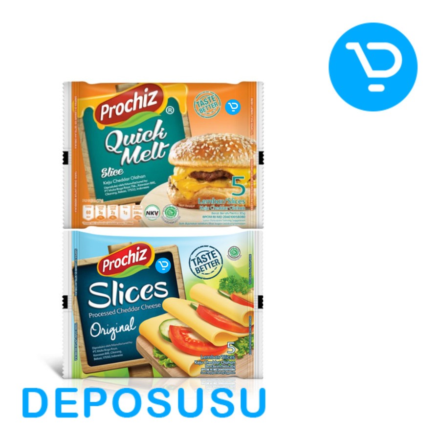 

Keju PROCHIZ Prochis Procis Slice Quick Melt dan Cheddar Slice