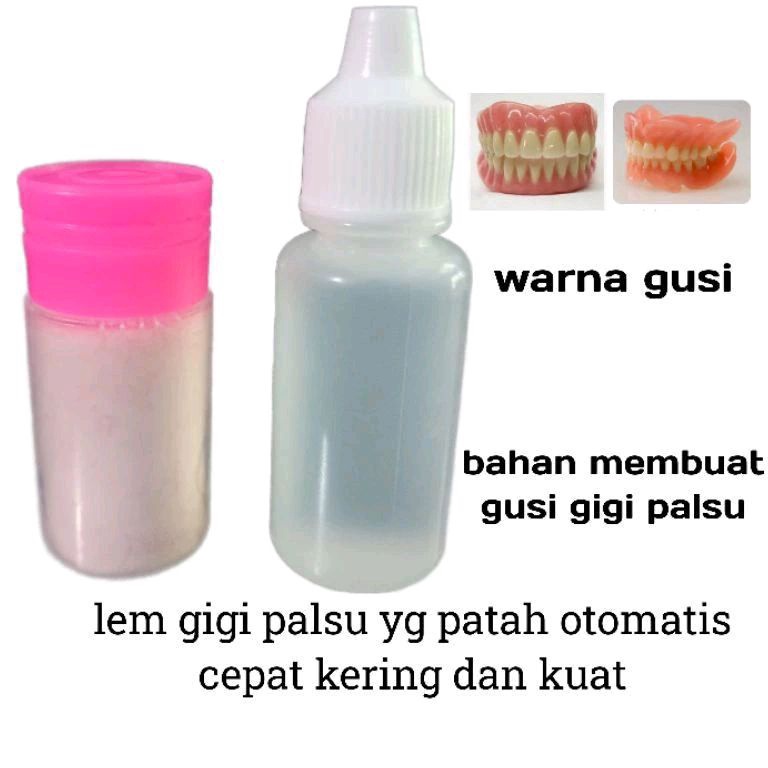 QDL729  SALE  HEMAT LEM GIGI PALSU PATAHLEM GUSI AHLI GIGI