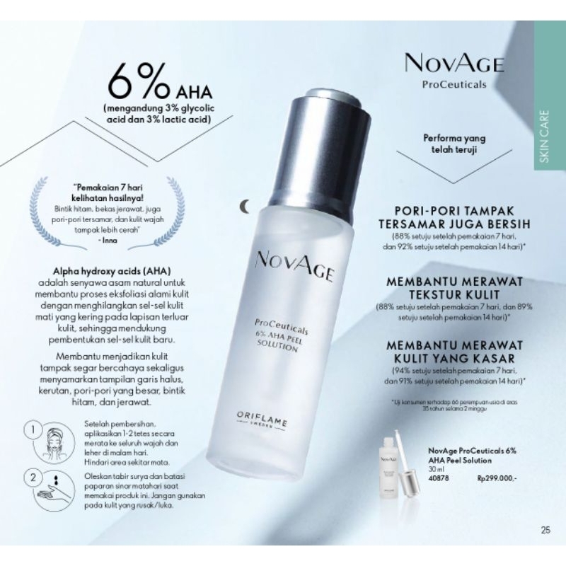 ProCeutical 6% Aha peel solution peeling serum untuk exfoliasi wajah mengatasi wajah kusam bekas jer