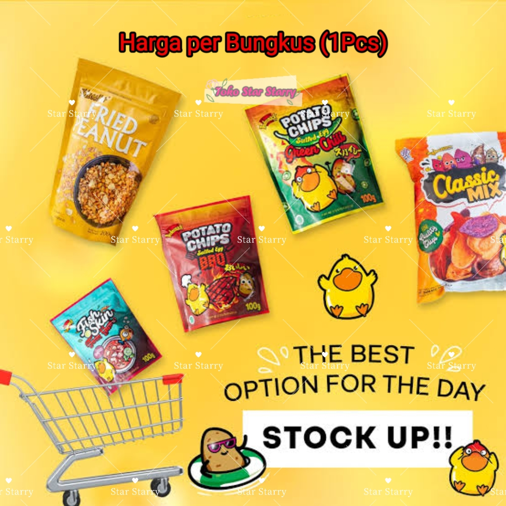 

[Per Pcs] Dapat Hadiah Indosnack All Variant/ Potato Chips 50g / Clasisc Mix 68gr / Salteg Egg Green Chilli 100gr /Salted Egg BBQ 100gr/Fried Peanut 200gr Maestro Snack Viral Halal MUI Indosnack Keripik Aneka Ubi Vegetarian Indo Snack Kacang Snack Kentang