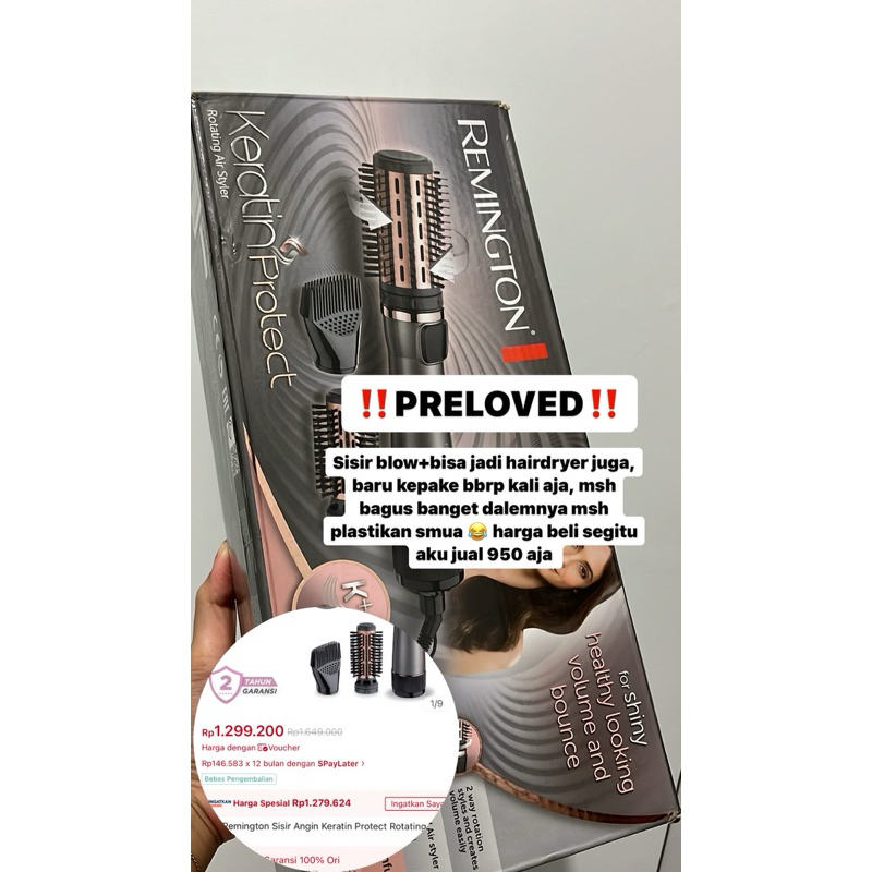 Preloved remington sisir blow