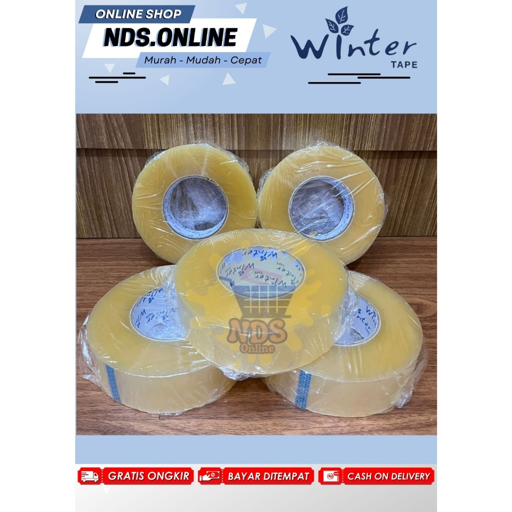 

Lakban 300 yard Lebar 2 inc Bening (foto asli produk) (no tipu ukuran)