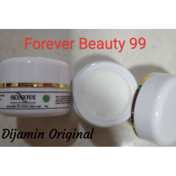 TEW393 HOT Skinnova sunscreen spf 3 white cream gel  skinova