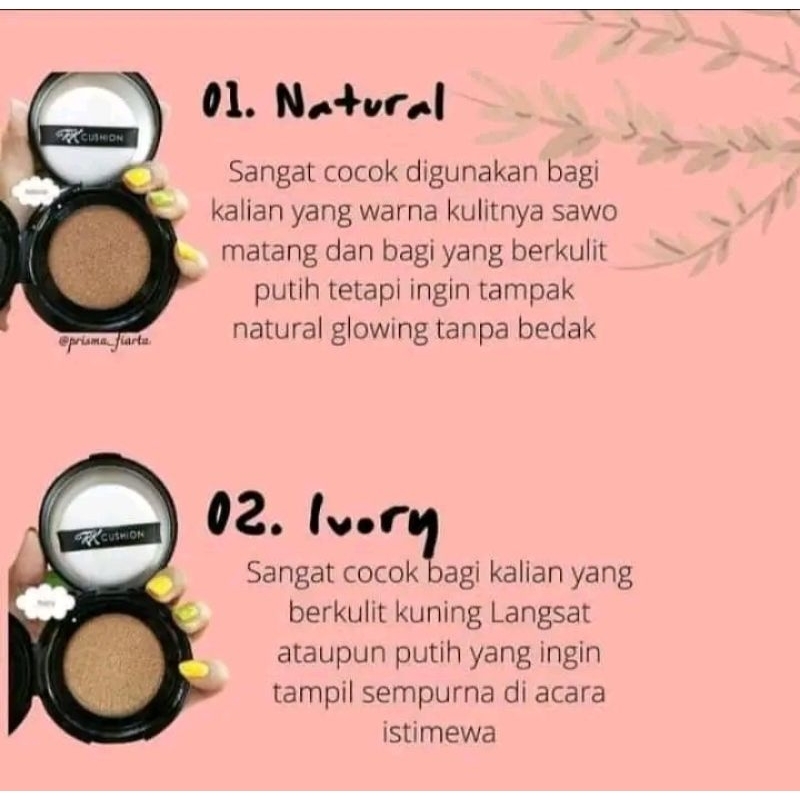 RK CUSHION, NATURAL & IVORY