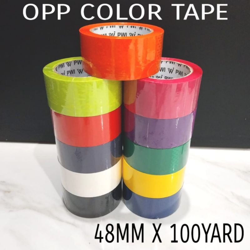 

Lakban Warna warni 48mm x 100yard PWI / Opp Color Tape - KUNING