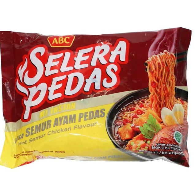 

abc selera pedas semur ayam pedas - abc mie kuah semur ayam pedas