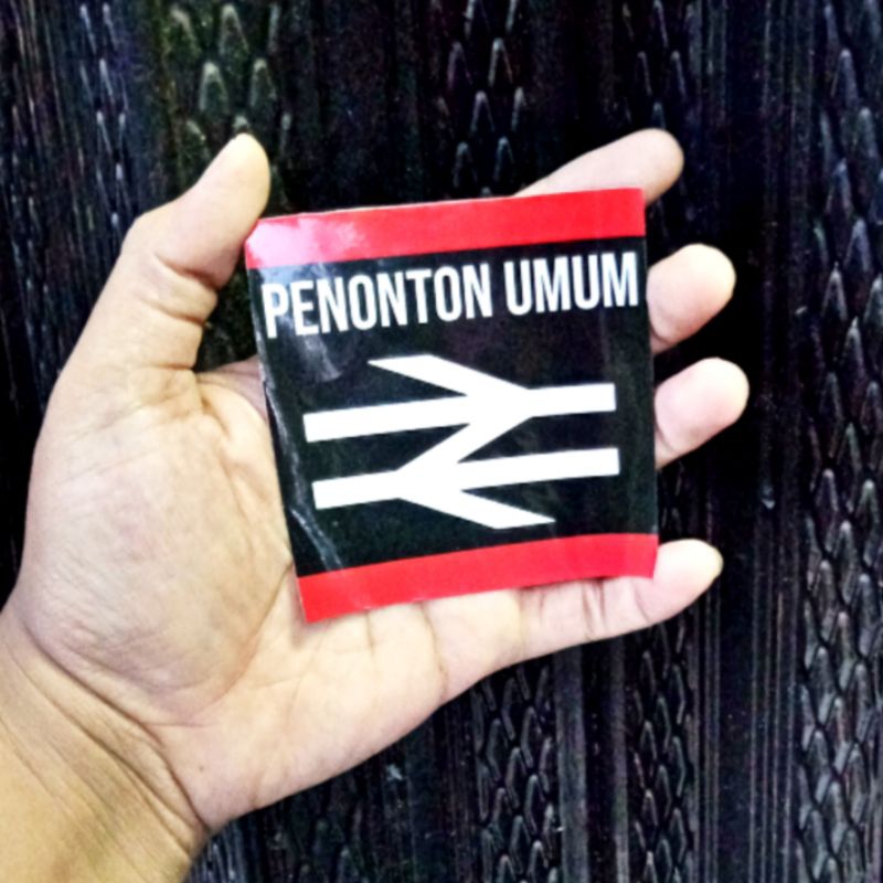 

Stiker away glossy/penonton umum/sepakbola