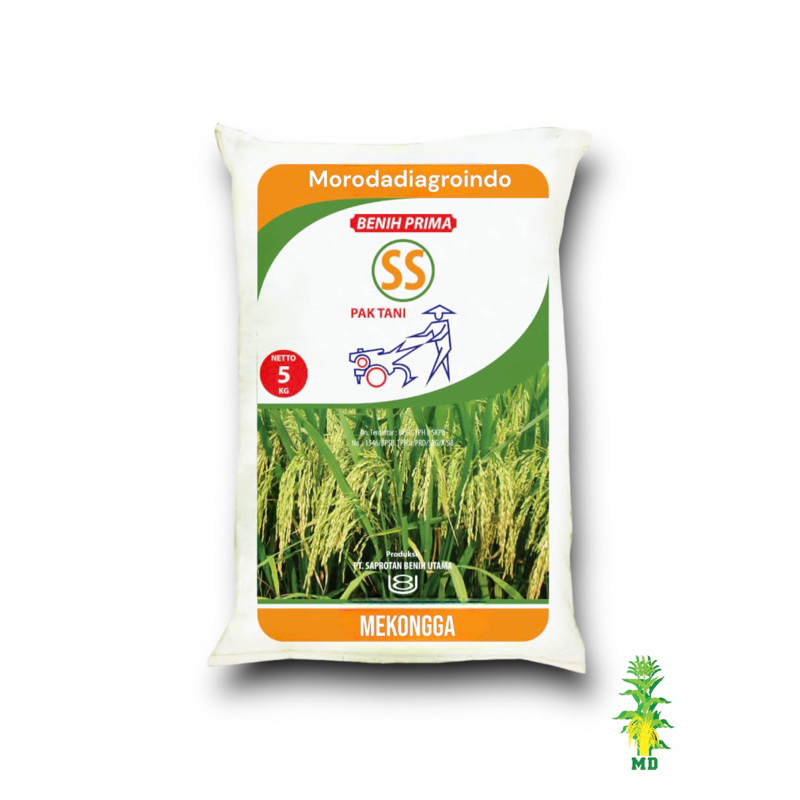 Benih padi unggul MEKONGGA JUMBO Pak Tani kemasan 5kg