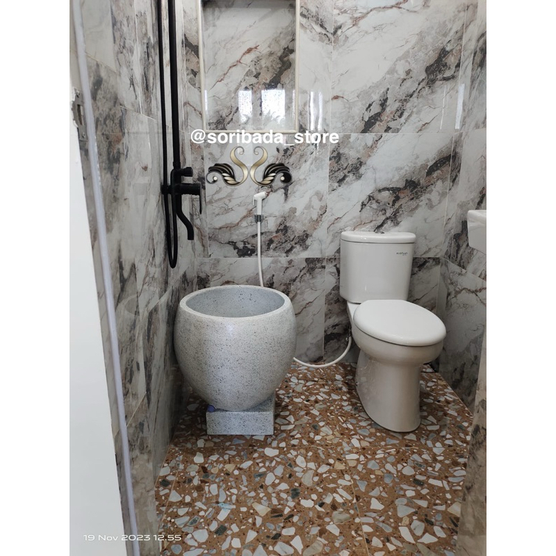 Bak Mandi Model Melon Mini | Bak Mandi Traso | Bak Mandi Batu Alam | Bak Mandi Gentong | Gentong Air