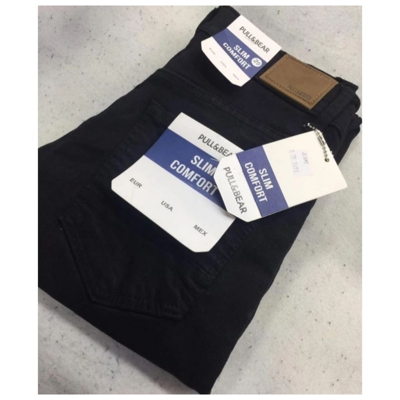 celana jeans pria / celana jeans stretch / celana pull and bear / celana panjang warna hitam pria / 