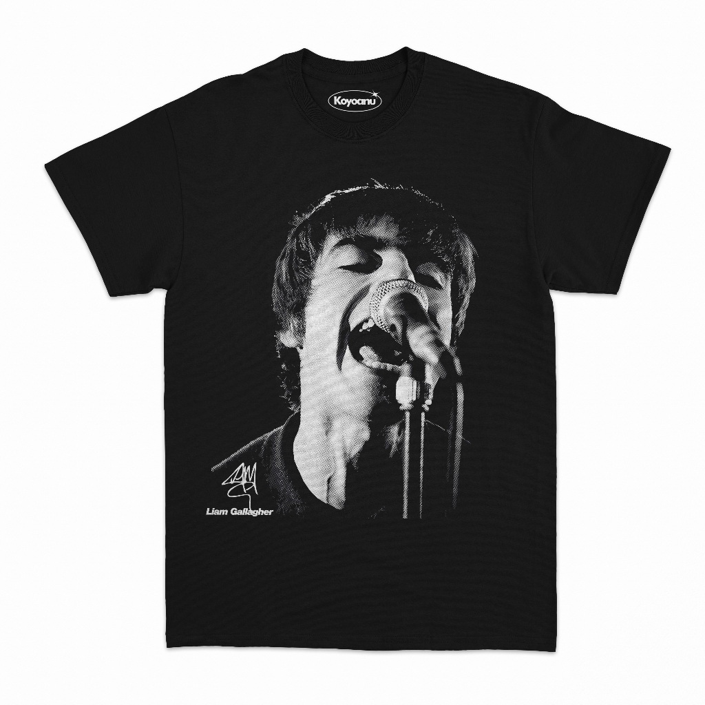 T-shirt LIAM GALLAGHER - OASIS | Kaos Band Oasis | Liam Gallagher