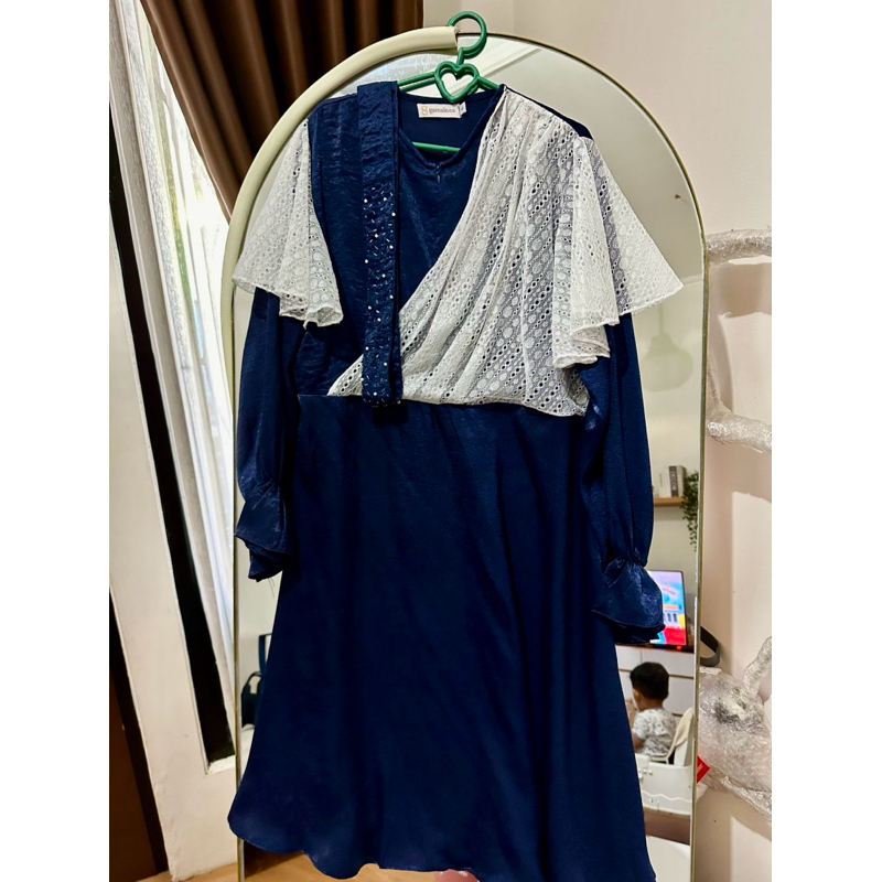 tunik navy by gamalea.id