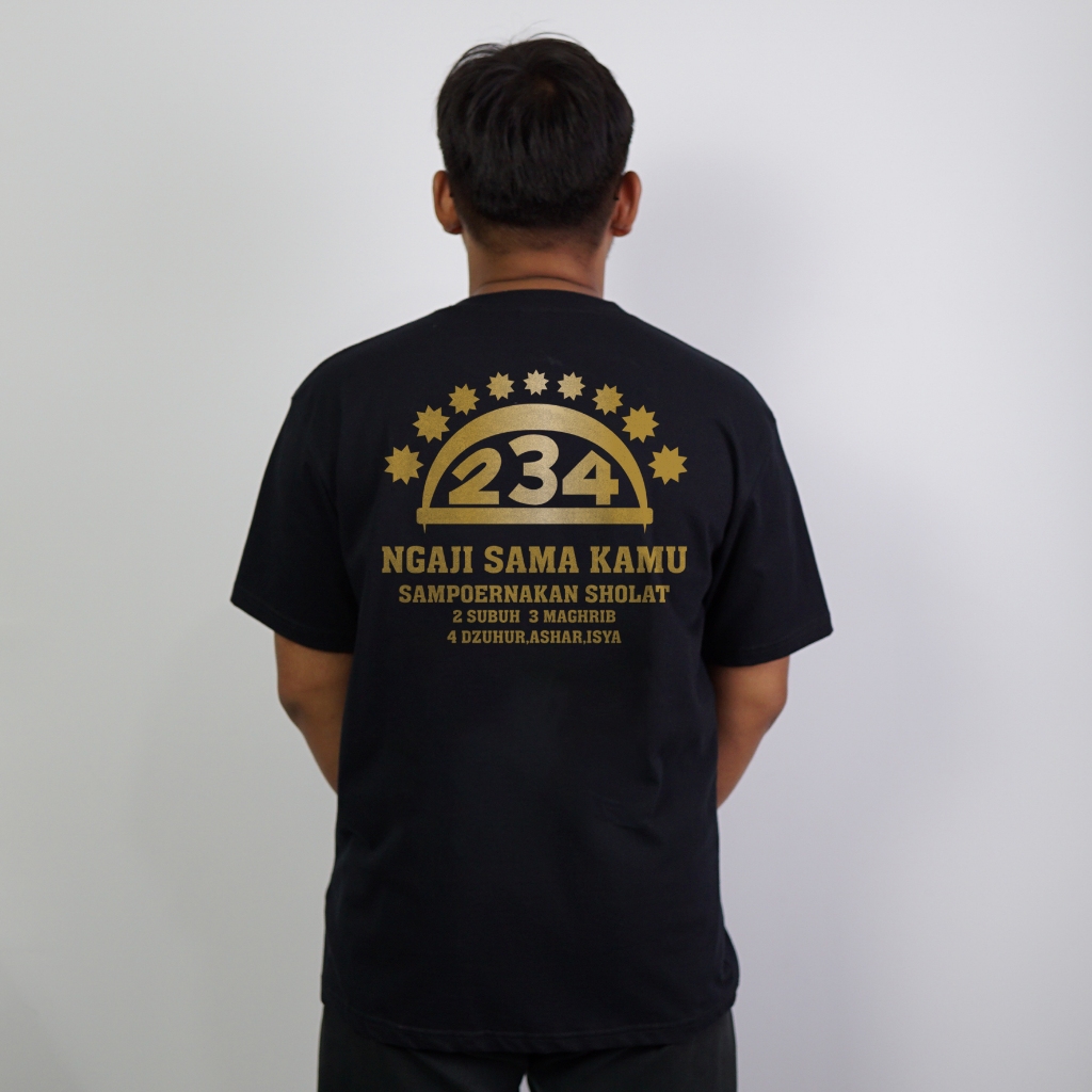 Desain Kaos Keren - Kaos Islami Keren Desain Ngaji Sama Kamu Combed 20s Lembut dan Nyaman Standar Di