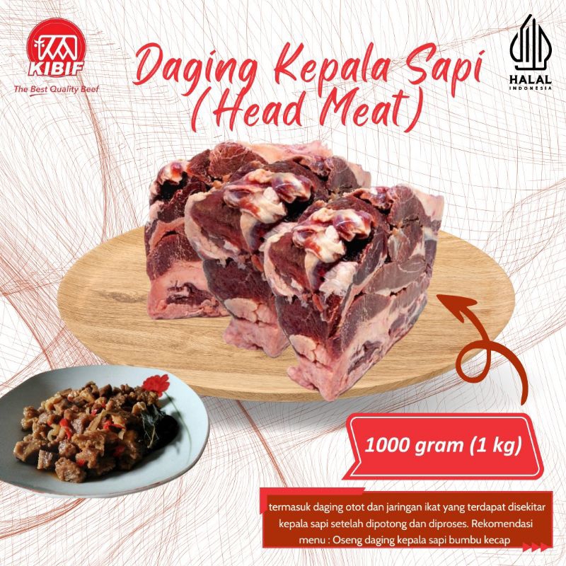 

Daging Kepala Sapi / head meat 1kg