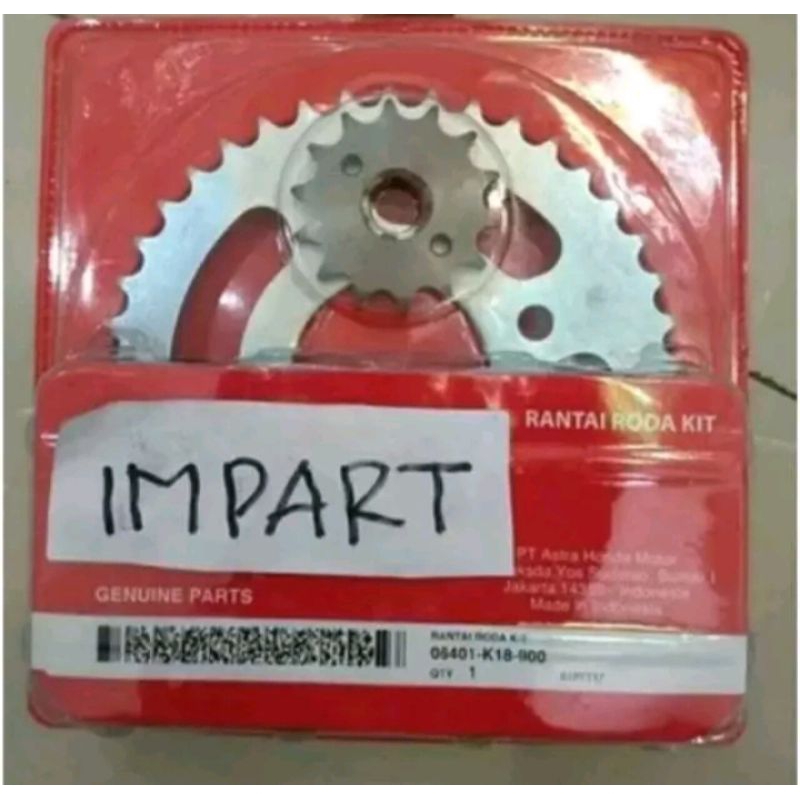 gir gear set Honda Verza 150 original AHM