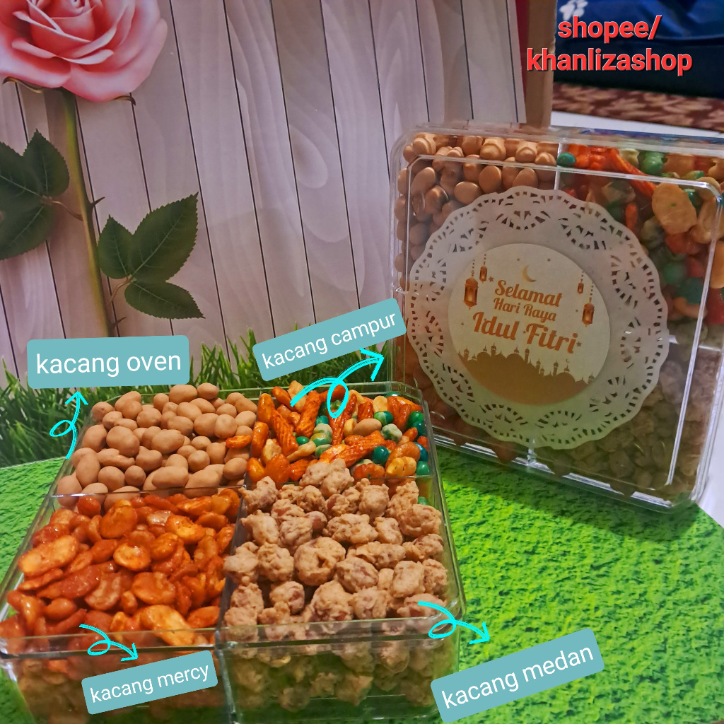 

PAKET HAMPERS LEBARAN - Kacang kacangan 4 IN 1