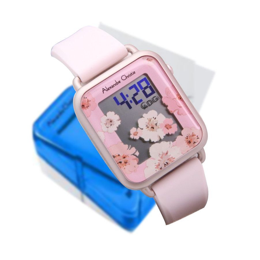 TERBARU JAM ALEXANDER CHRISTIE WANITA DIGITAL ORIGINAL RUBBER BAND AC 9378 ALEXANDRE CRISTY 100% ORI