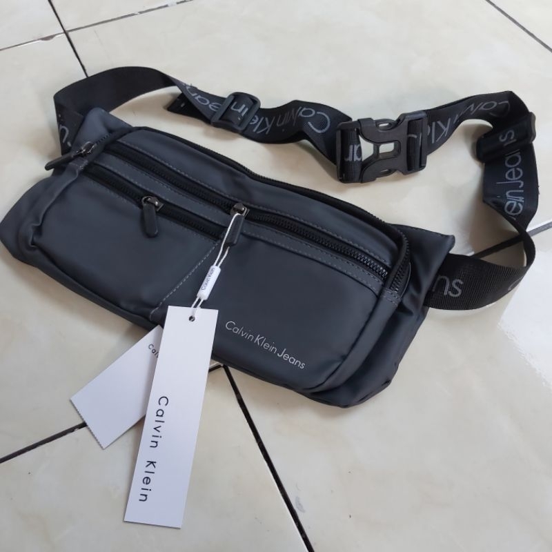 Tas Waist Bag CK Calvin Klein Jeans ORIGINAL waterproof anti air unisex pria wanita