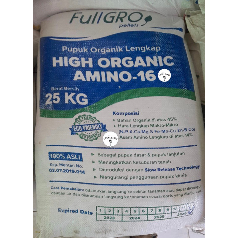 pupuk organik amino fullgro karung 25kg