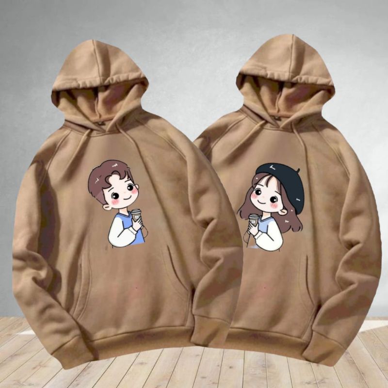 jaket couple Hoodie sweater karakter lucu pasangan anime terbaru 2024