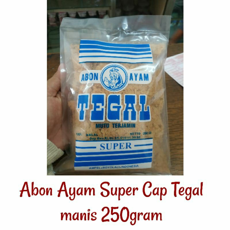 

Abon Ayam Cap Tegal 250gram Manis