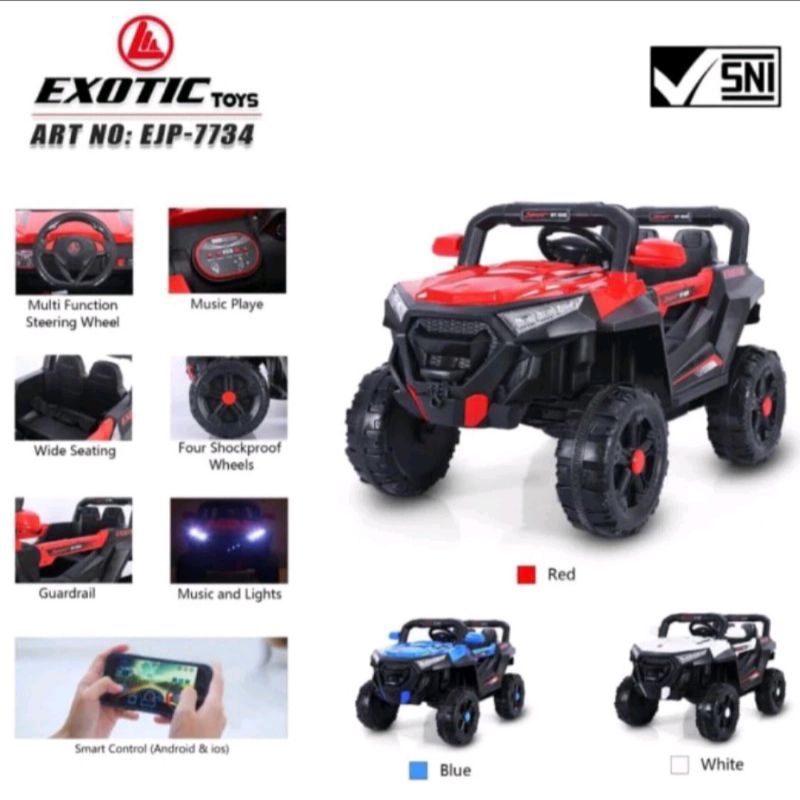 MOBIL AKI JEEP EXOTIC EJP 7734+ BAN KARET