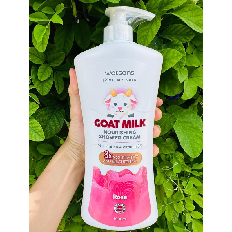Sabun Mandi Cair Watson Goat Milk - Sabun Mandi Botol Pump - Sabun mandi wangi tahan lama - Cream Bo