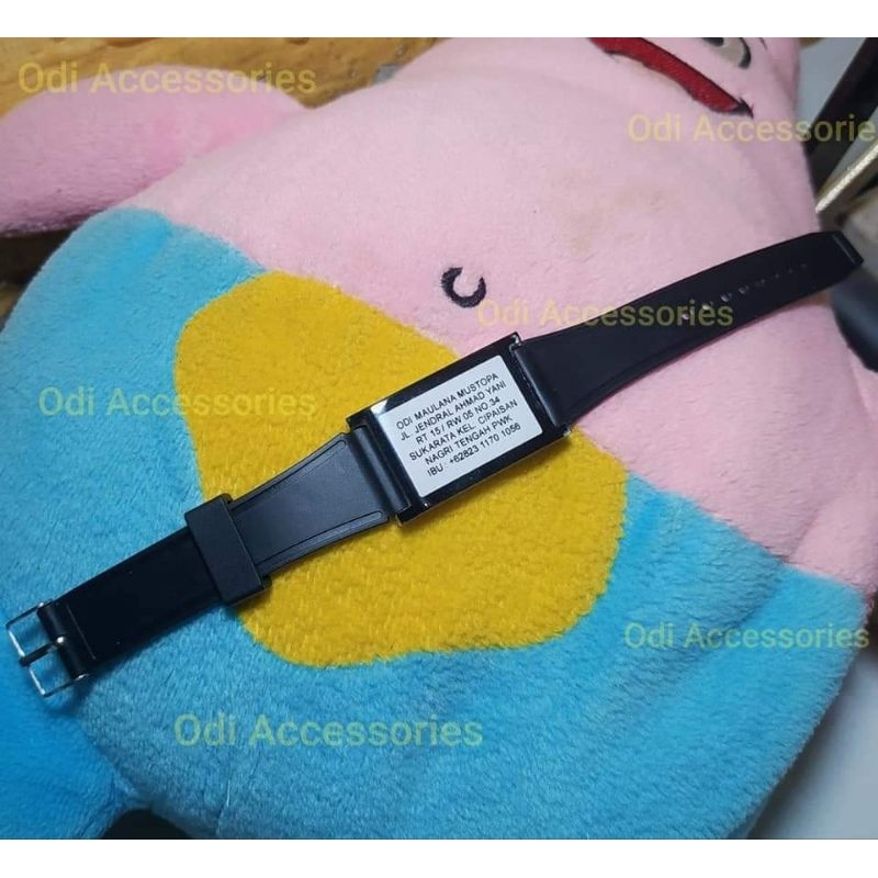 gelang identitas/ gelang kecemasan/gelang lansia/pikun