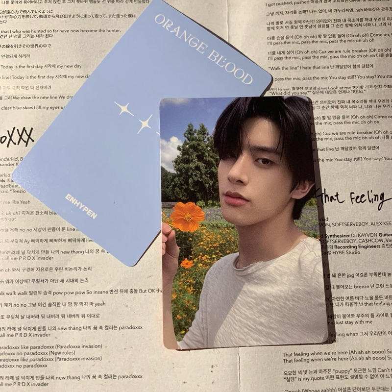 [ READY ] PHOTOCARD / PC ENHYPEN JAKE NI-KI ORANGE BLOOD WEVERSE VERSION