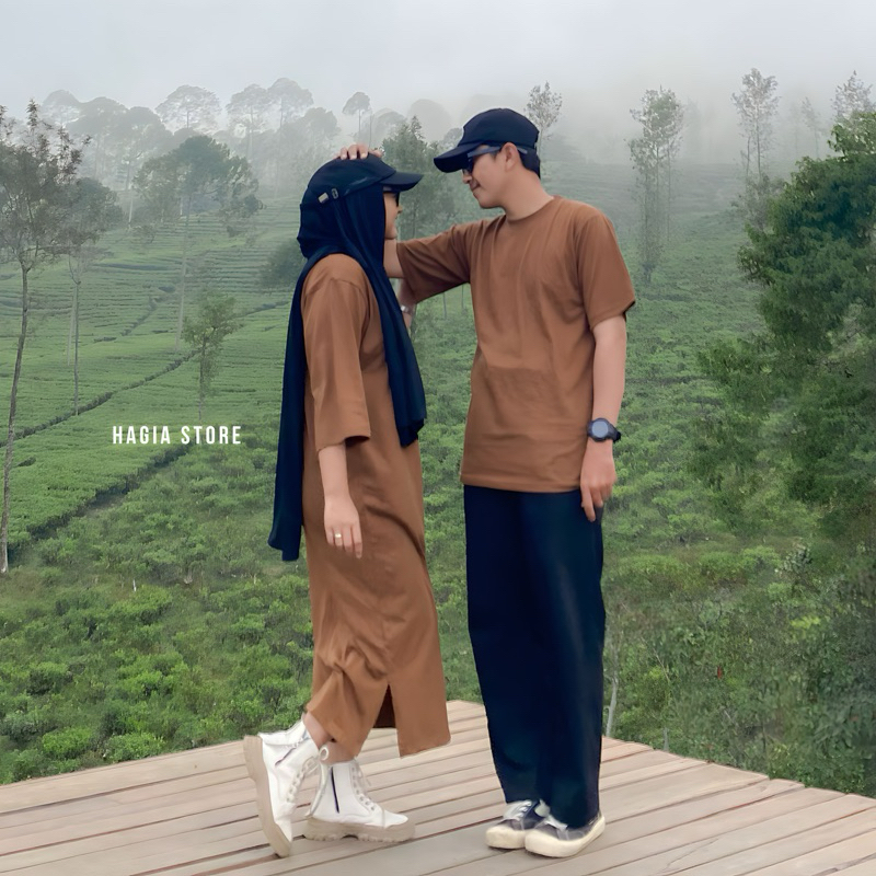 Moana Couple by hagia | Sudah Sepasang Tunik dan Kaos Pria