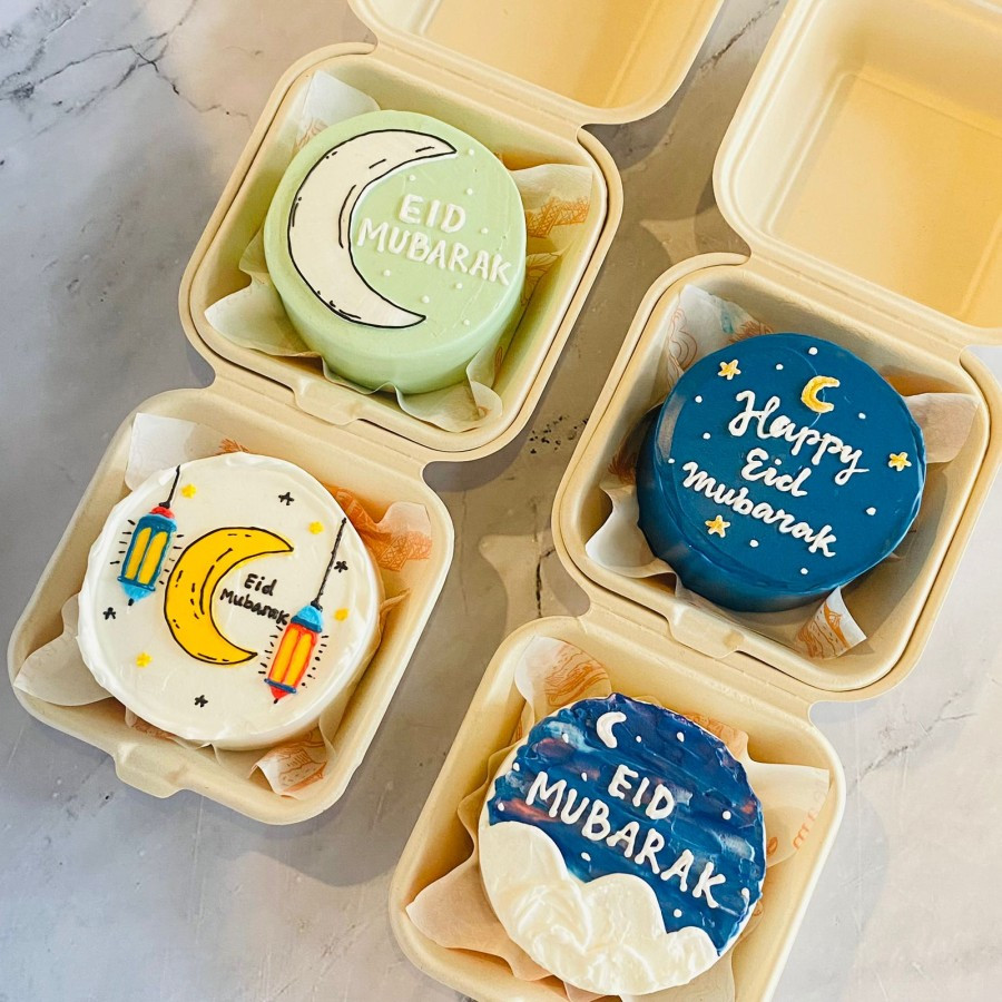 

Lunch Box Eid Mubarak Edition / Hamper Lebaran/Cake Lebaran / Bento Cake