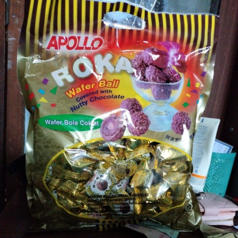 

apollo roka wafer ball isi 50 bungkus