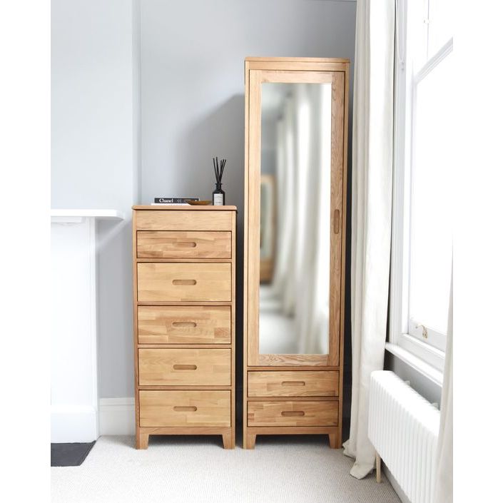 Lemari Pakaian Minimalis Kayu Jati 1 Pintu / Lemari Perkakas Jati Solid