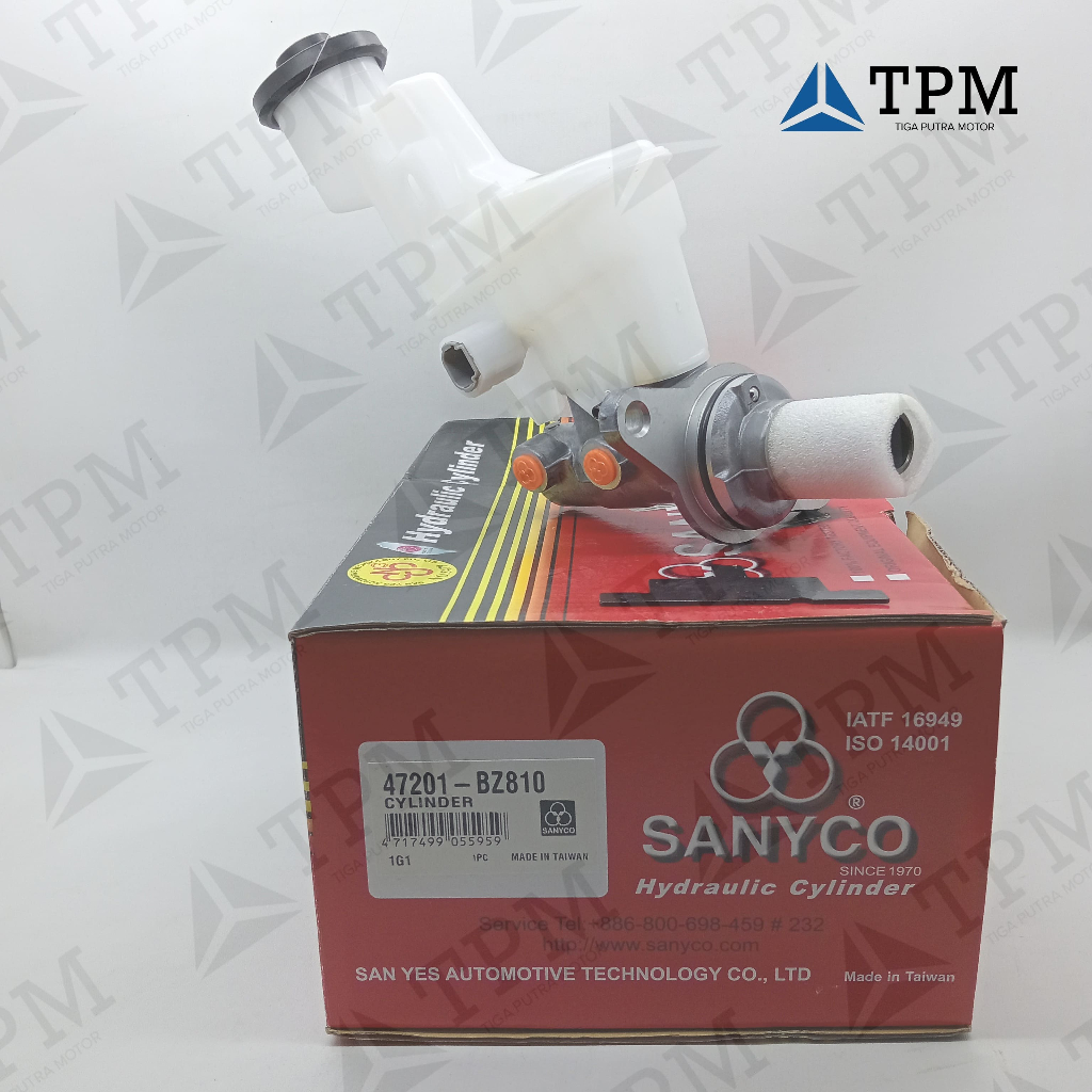 BM ASSY MASTER REM ATAS CALYA / SIGRA '17-ON MATIC (2 LUBANG) 47201-BZ810 SANYCO