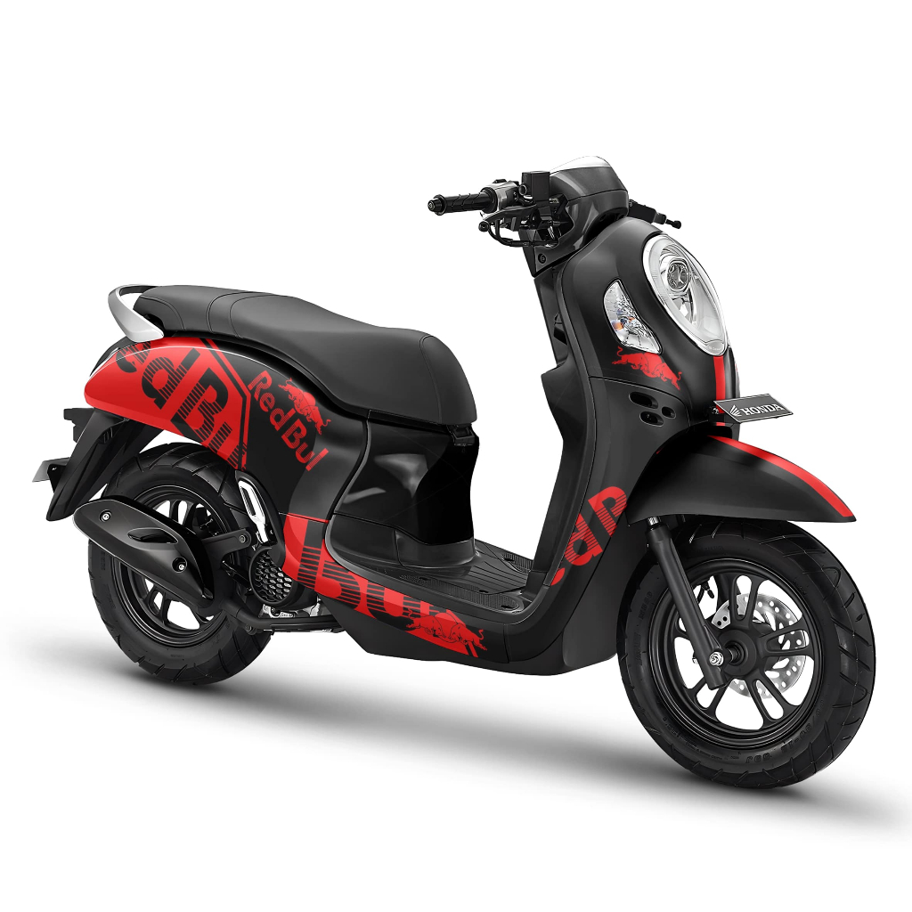 Decal Scoopy Full body Scoopy  Stiker full body Scoopy FI 2012 - 2016 ESP  Prestige  banteng Merah