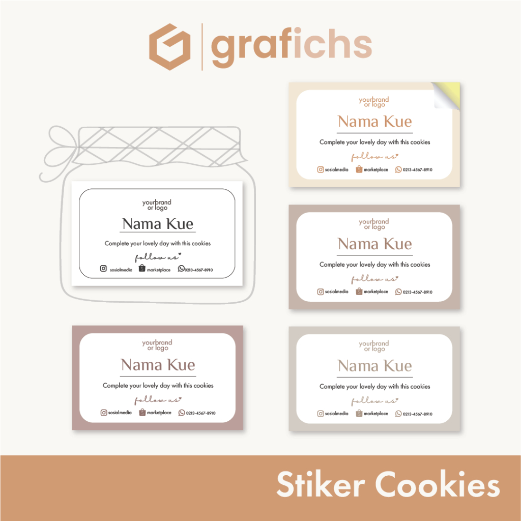

Stiker Kue Cookies GISK11-15 by Grafichs
