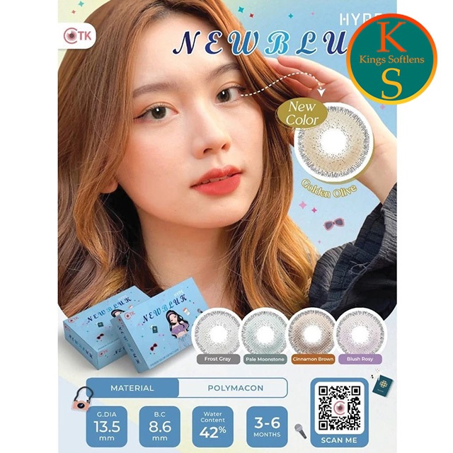 Softlens Newbluk Hype 13,5 MM Minus 3.00 - 6.00 By CTK/ Softlens Newbluk Minus / Softlens Minus