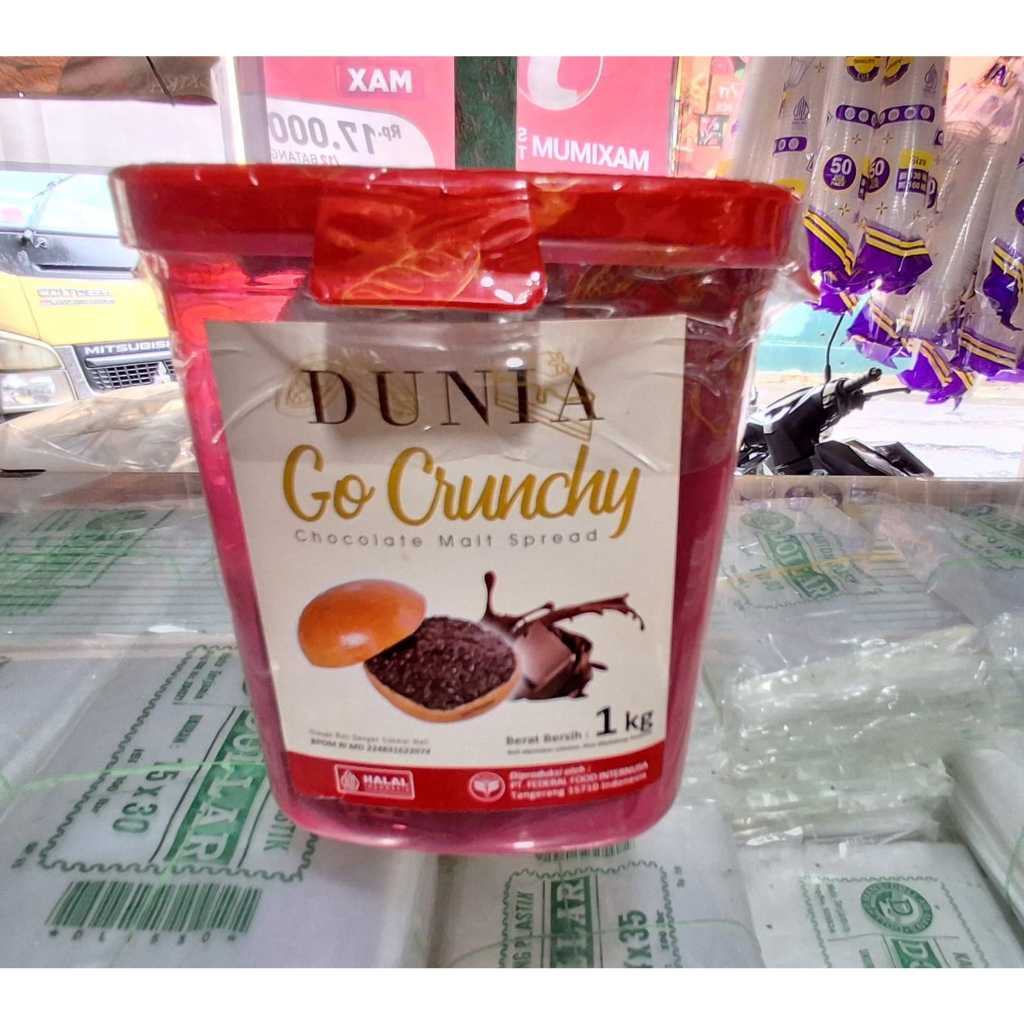 

DUNIA GO CRUNCHY CHOCOLATE MALT SPREAD ELMER 1 KG