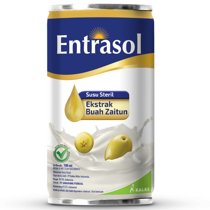 

Entrasol Vanilla Susu Steril 180 mL Can 180mL Vanila